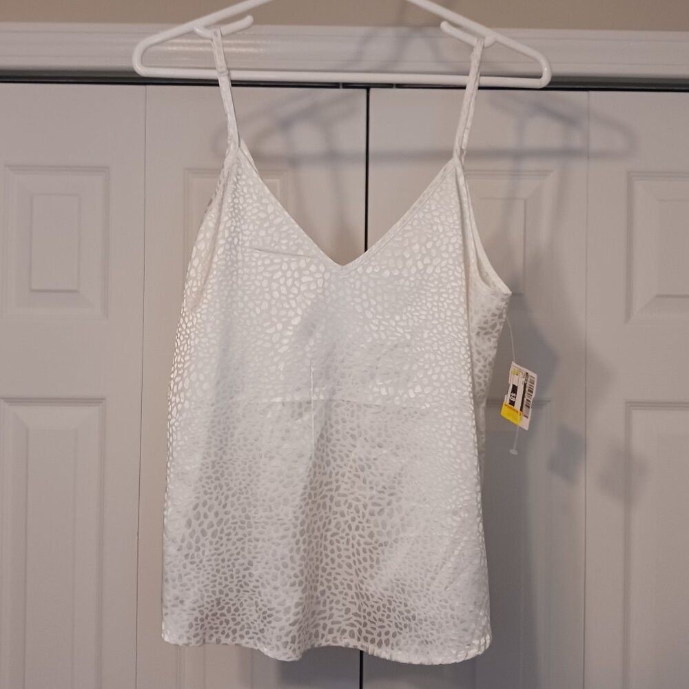 #188 3/$18 - Shein White/Cream Tank Top Size S